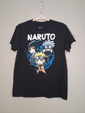 Naruto Shippuden Ripple Junction Black Logo Tee